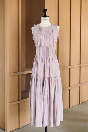 Viera Pintuck Tiered Dress