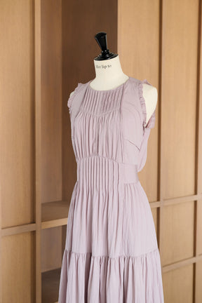 Viera Pintuck Tiered Dress