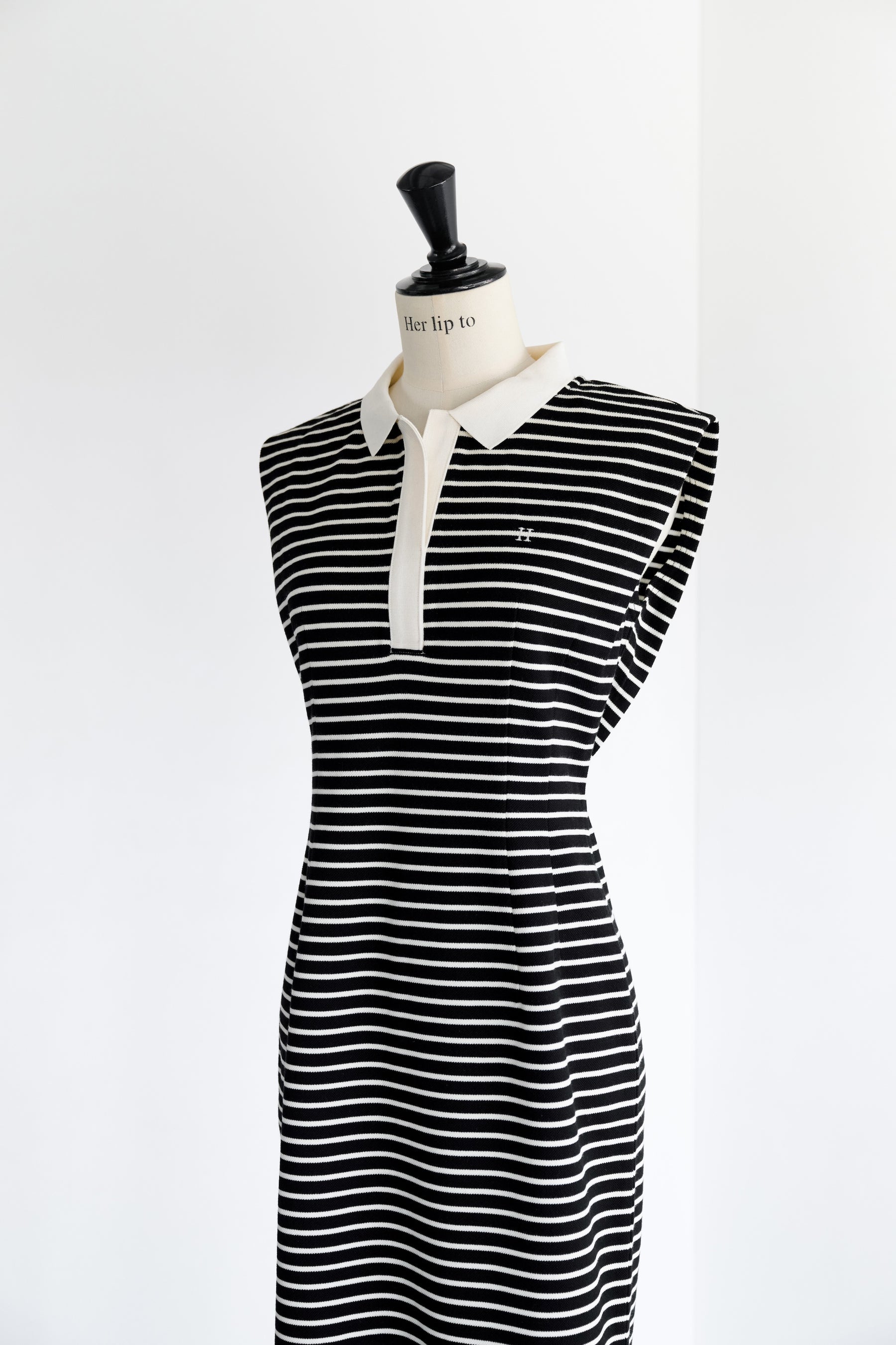 新色】French Sleeve Polo Long Dress