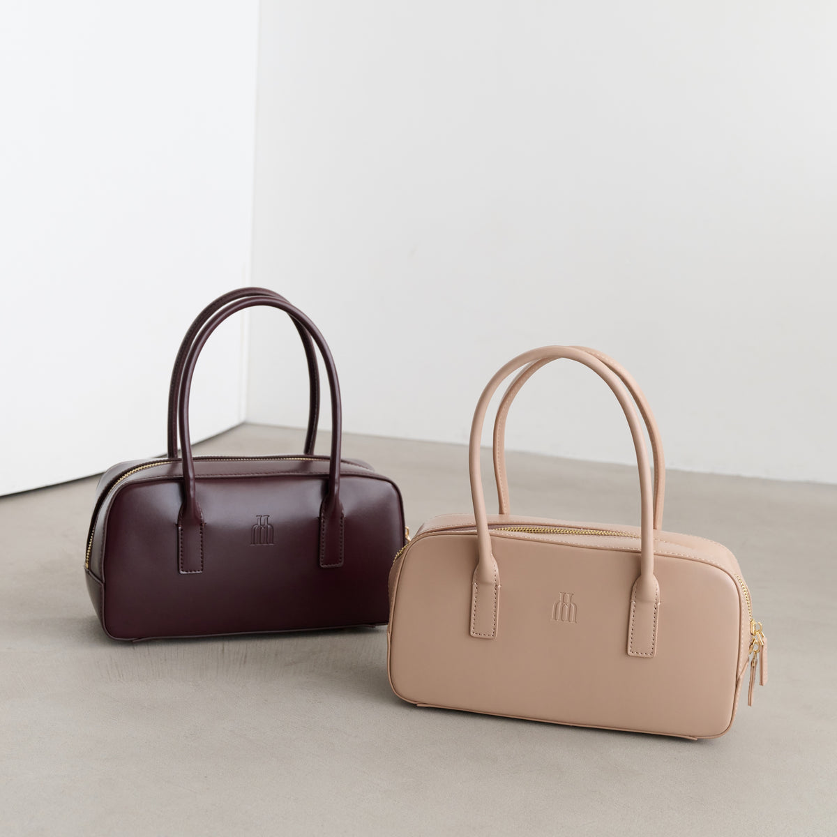 uifubaby　Trois Logo Mini Boston Bag 新色】Trois Logo Mini Boston Bag