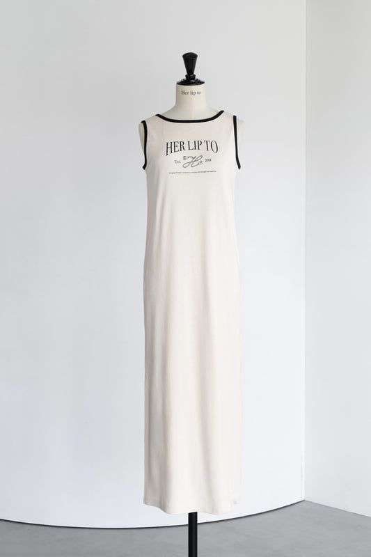Her lip to Logo Long Dress