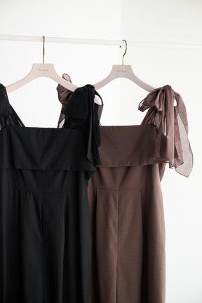 [New color] Ribbon Romper
