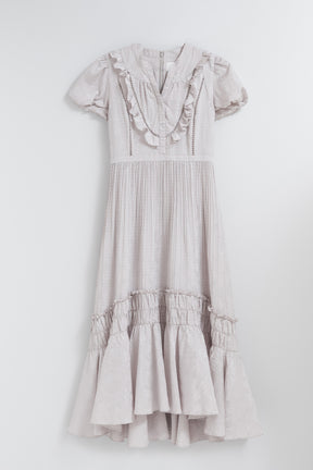 Vol.3 Paisley Satin-Jacquard Dress