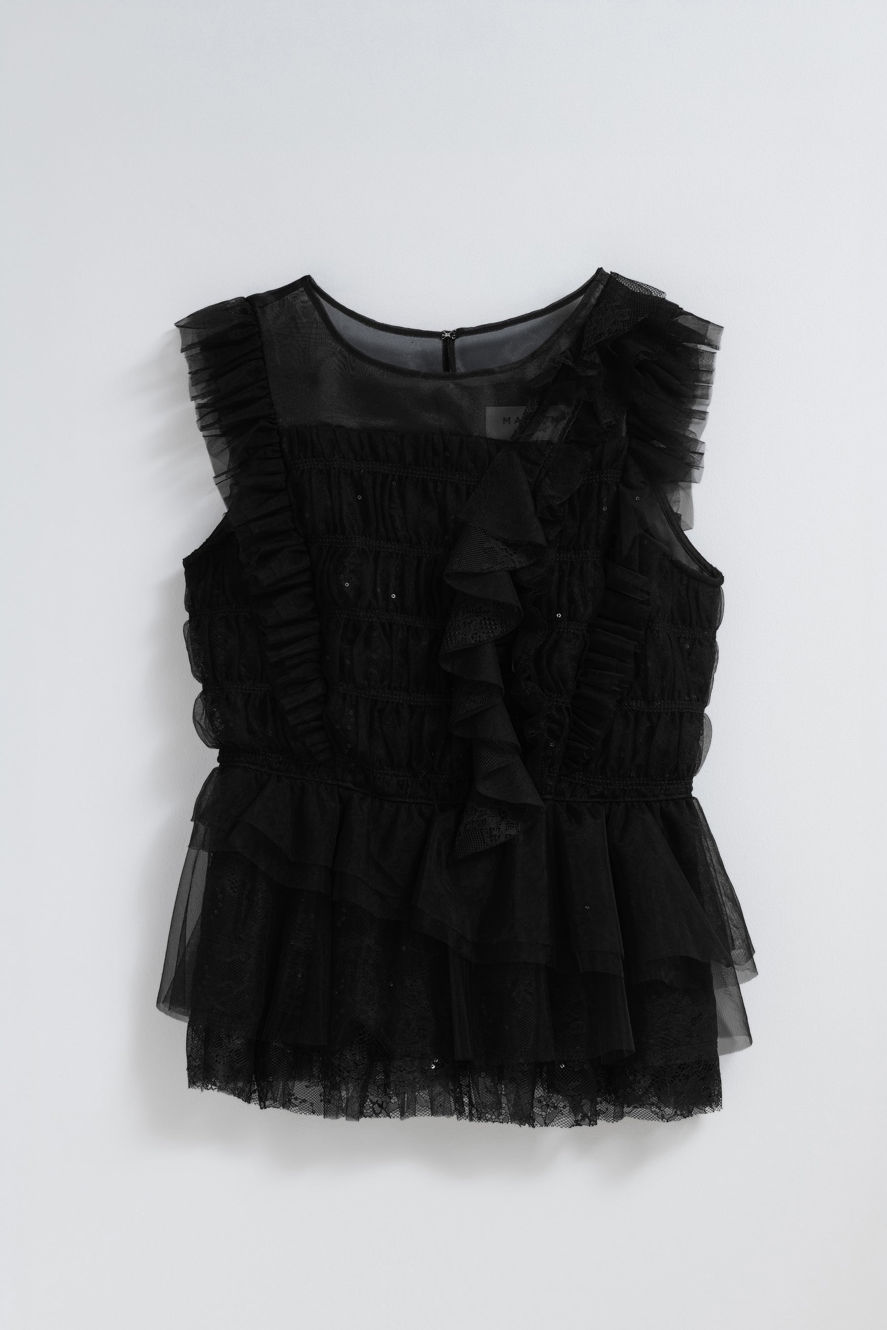 Vol.3 Shimmer Lace Peplum Top