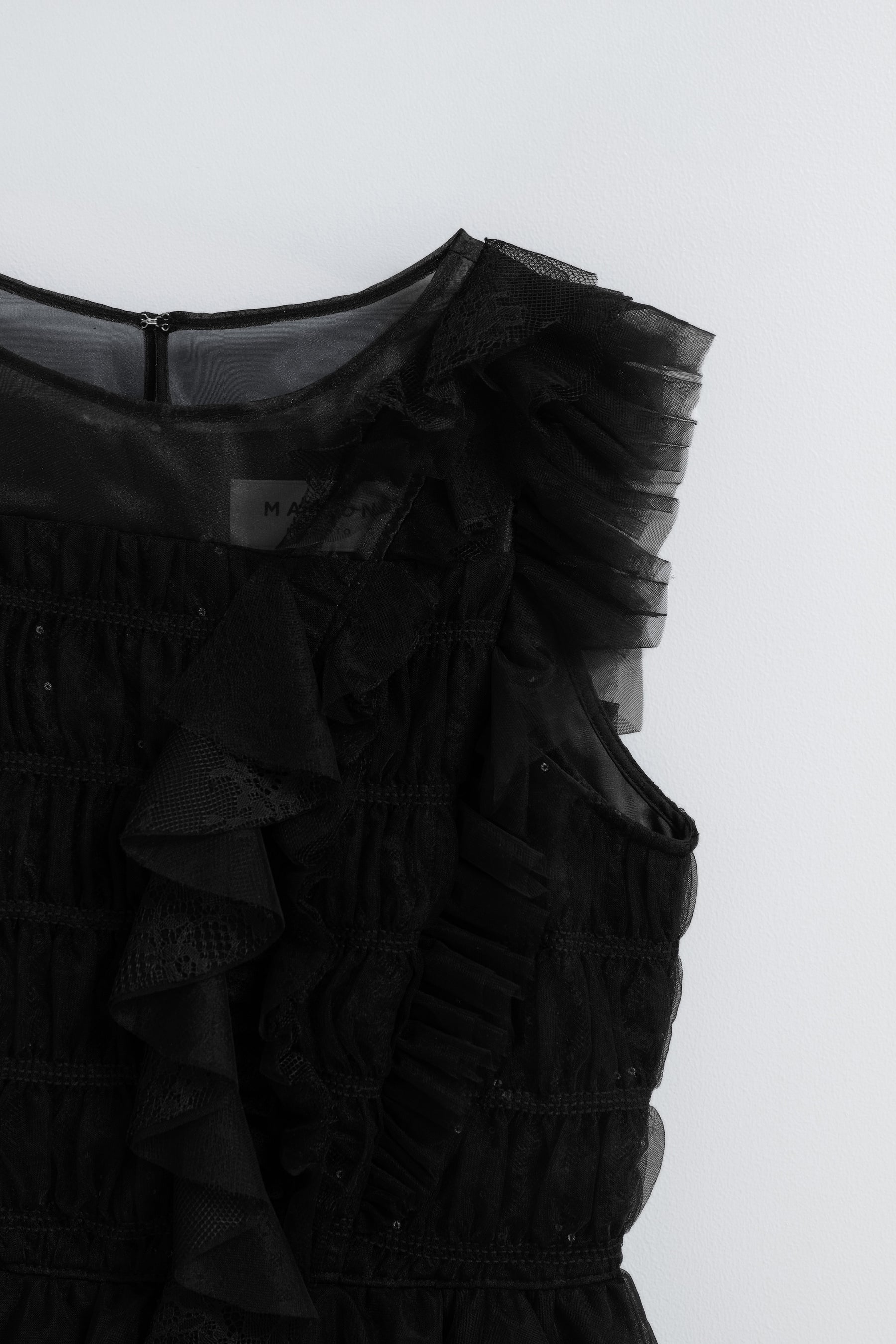 Vol.3 Shimmer Lace Peplum Top