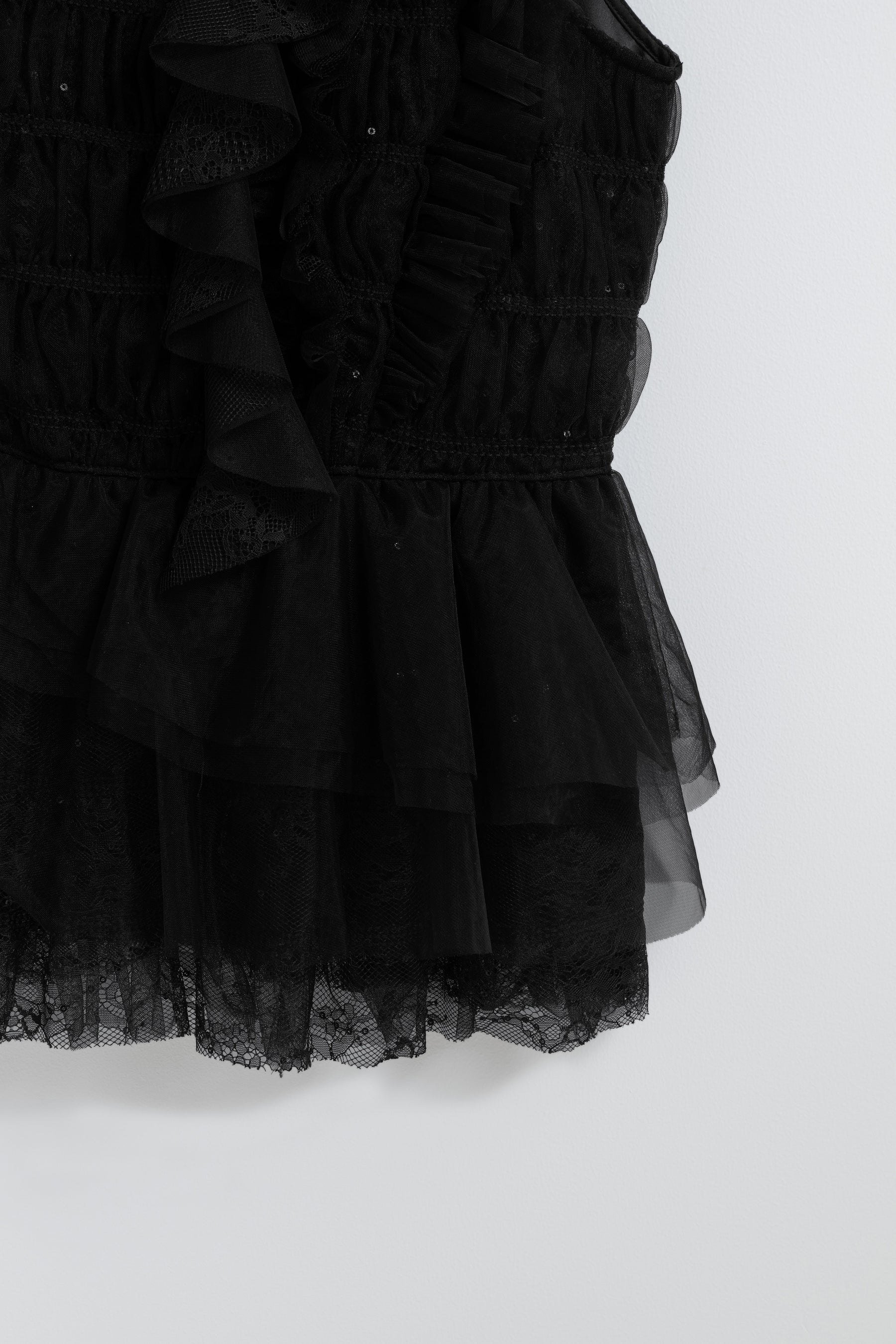 Vol.3 Shimmer Lace Peplum Top