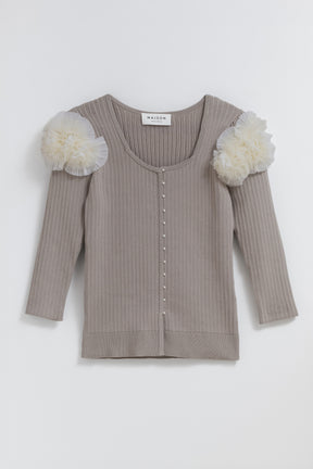 Vol.3 Petal -Cascade Pearl Button Top