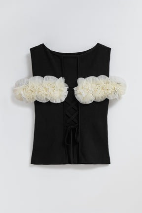 Vol.3 Petal-Cascade Knit Top