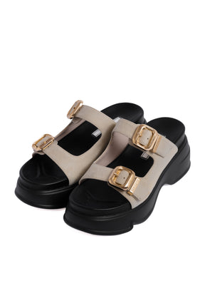 Double-Strap Platform Sandals