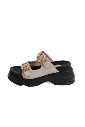 Double-Strap Platform Sandals