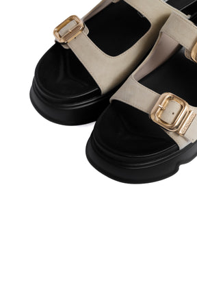 Double-Strap Platform Sandals