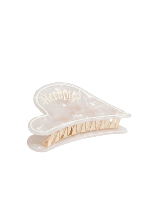 Opal Heart Hair Clip
