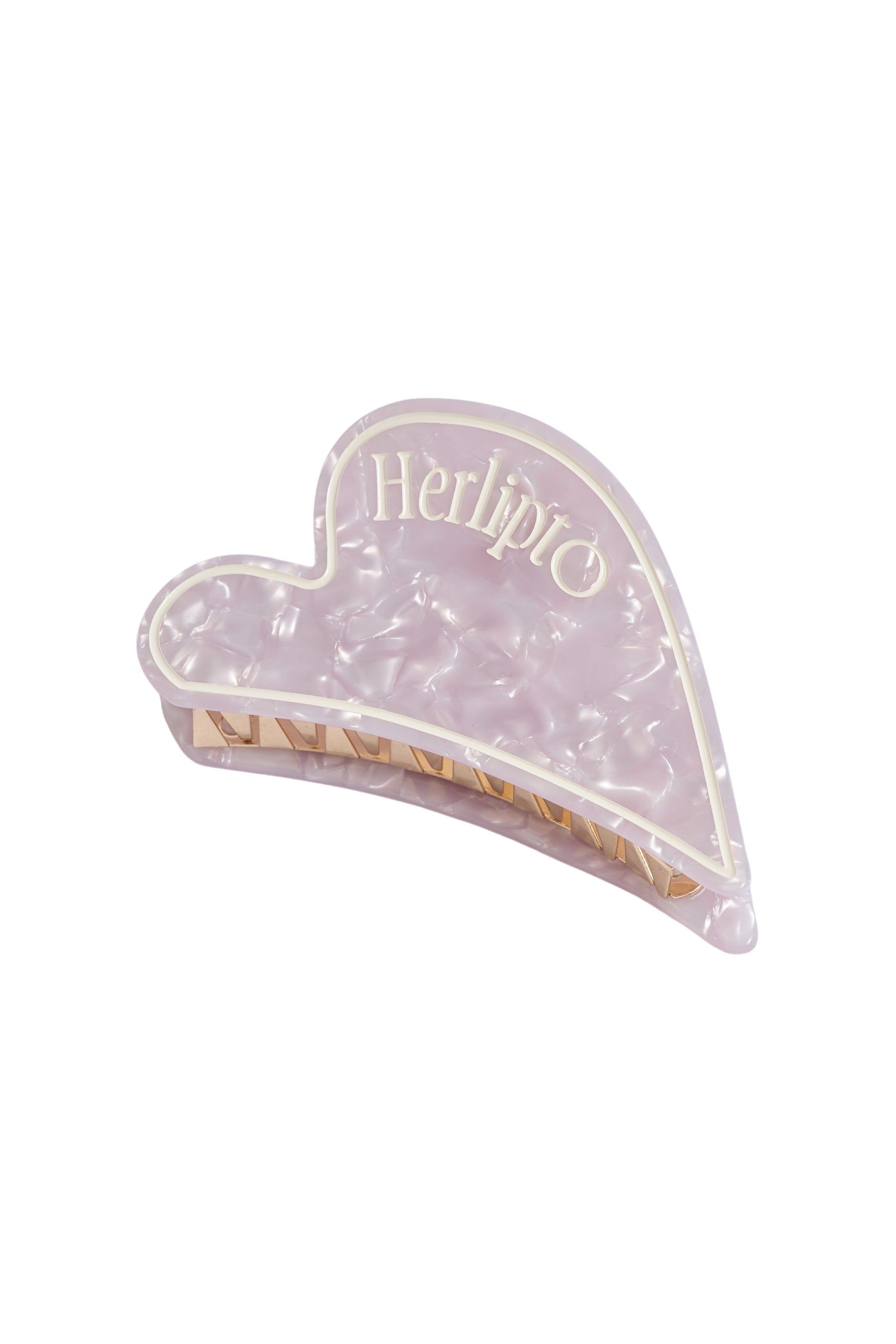 Opal Heart Hair Clip