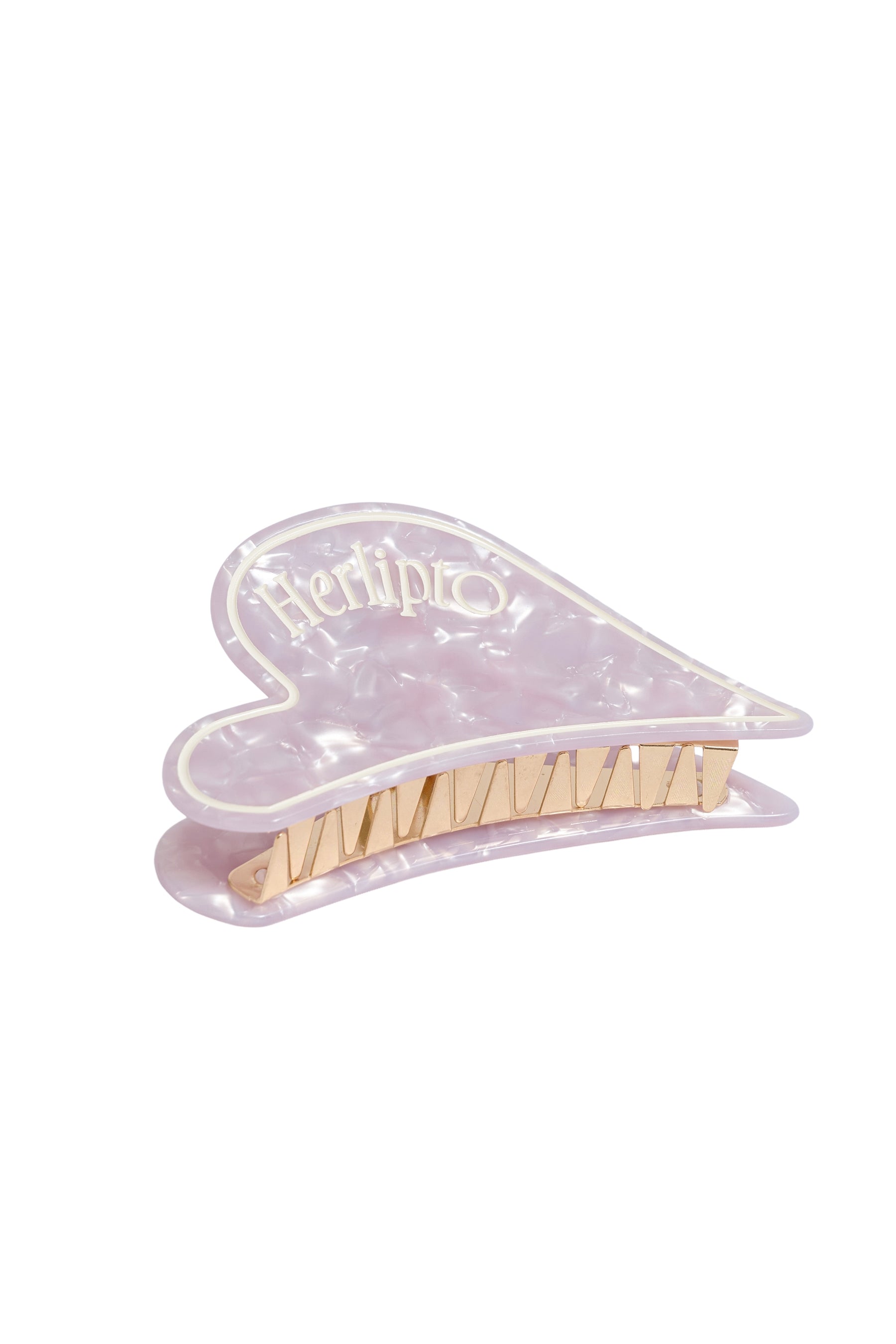 Opal Heart Hair Clip