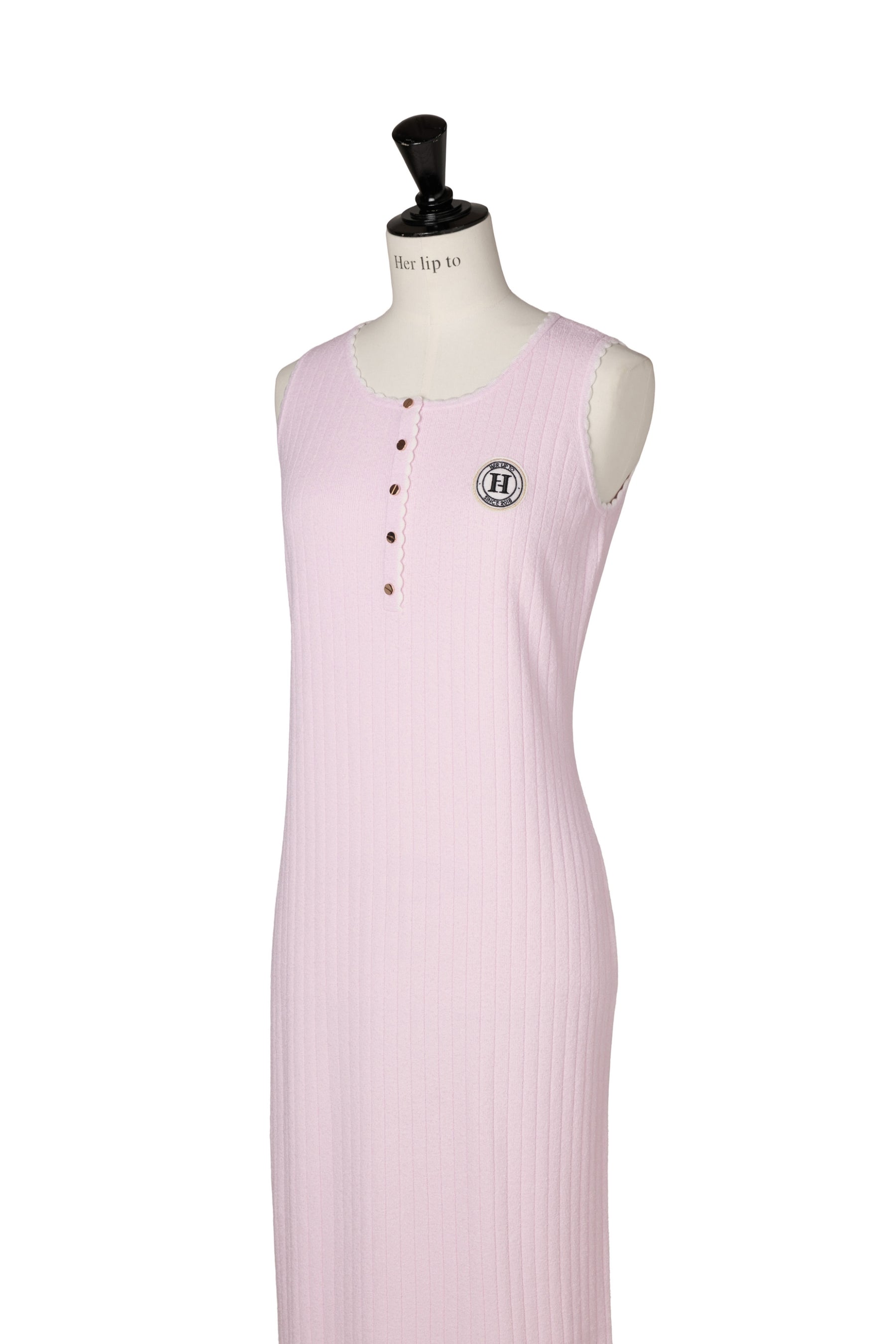 H Emblem Knit Dress