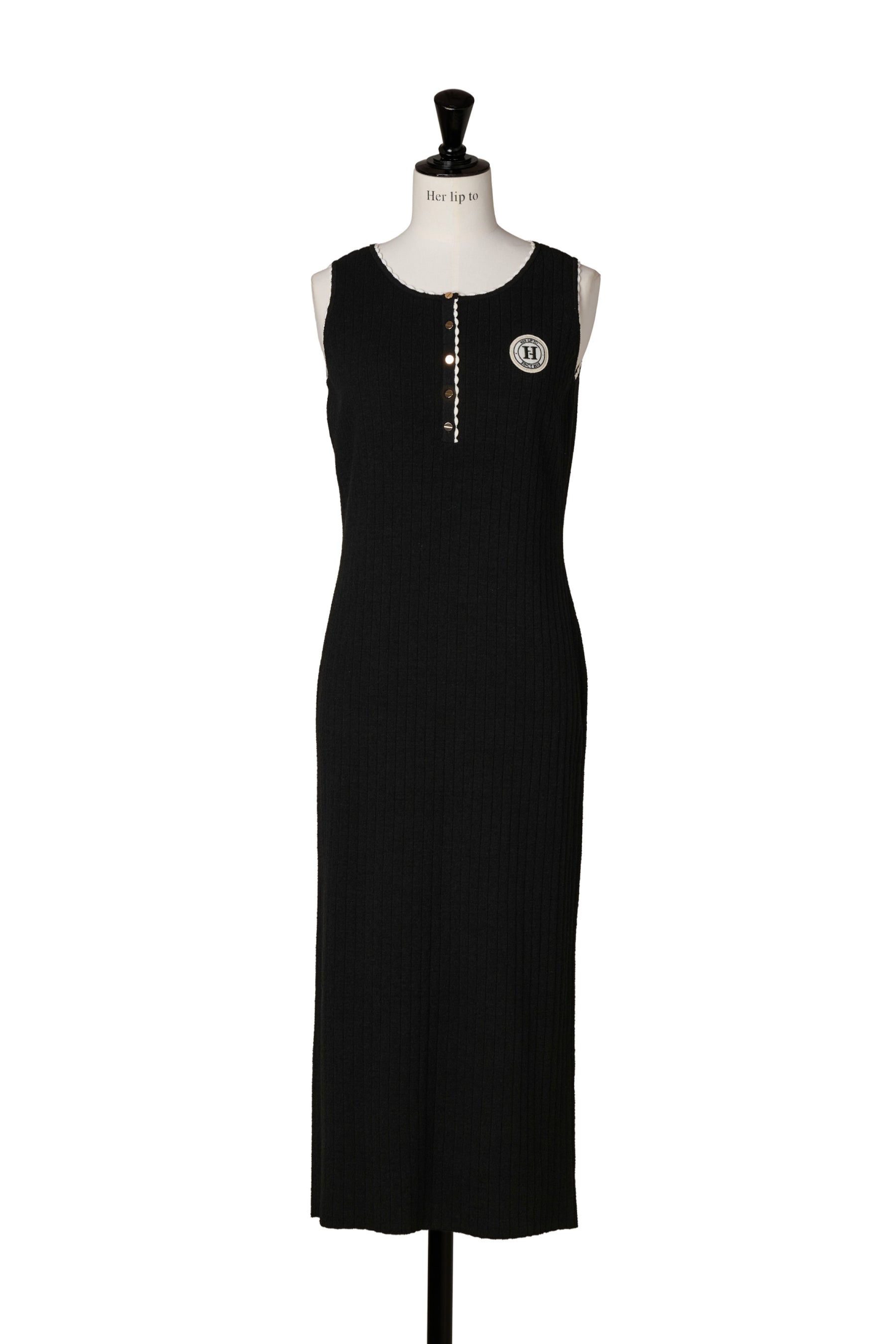 H Emblem Knit Dress