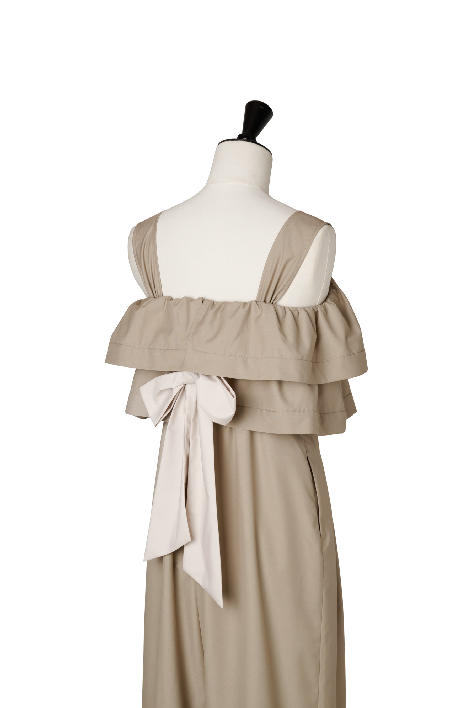 Double-Tiered Back-Ribbon Jumpsuit