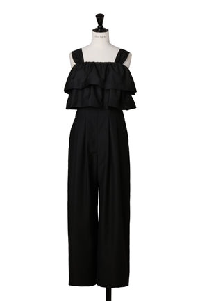 Double-Tiered Back-Ribbon Jumpsuit