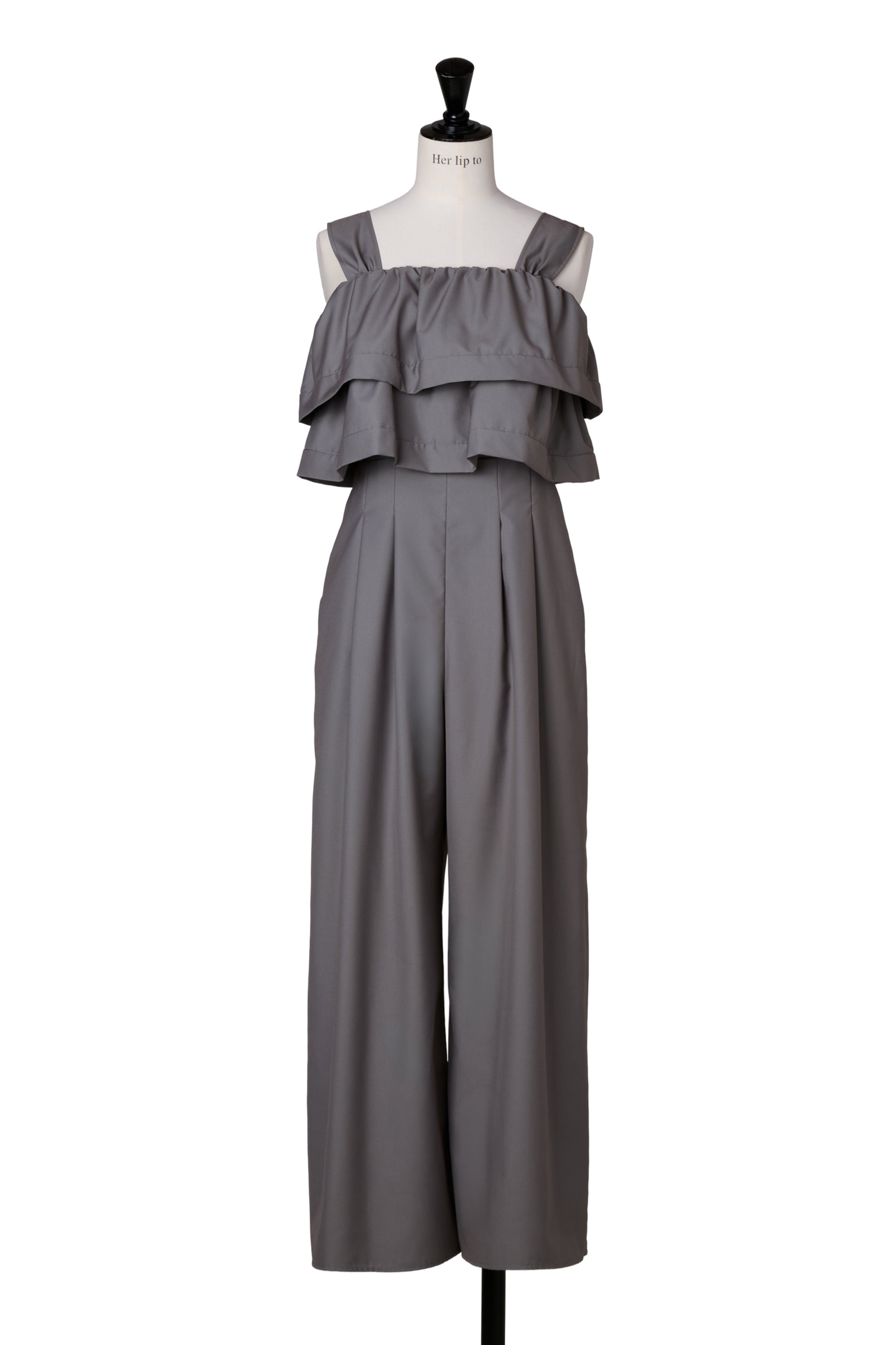 Double-Tiered Back-Ribbon Jumpsuit
