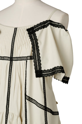 Lace-Trimmed Romper