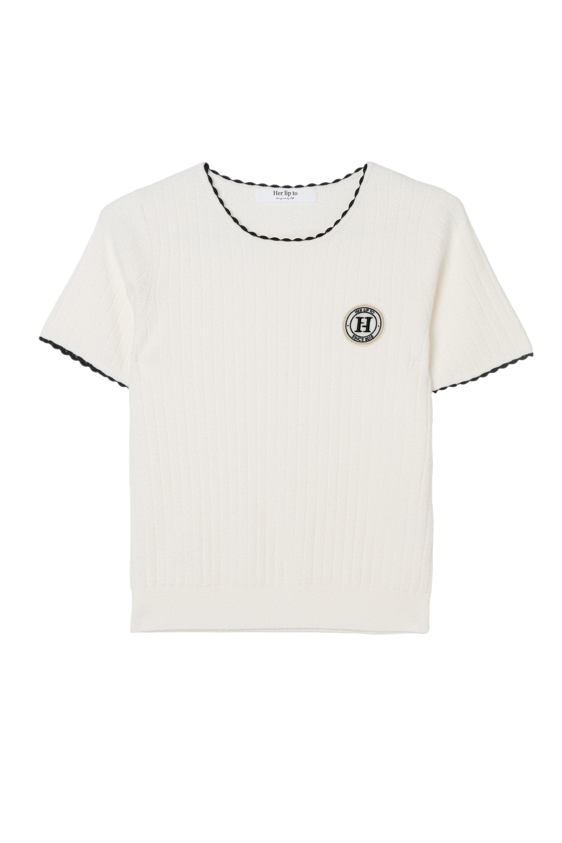H Emblem Knit Top