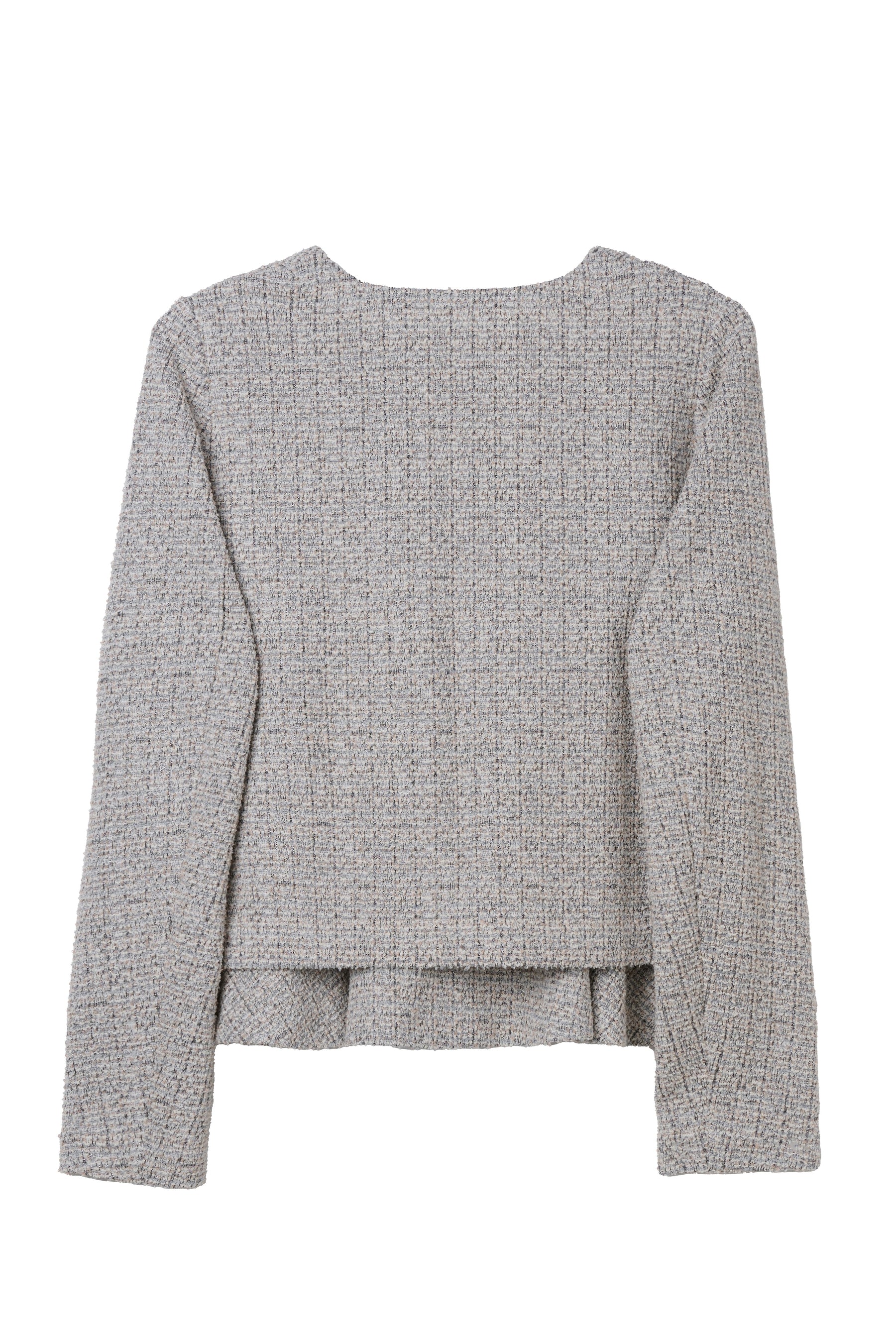 Contrast Trim Tweed Set