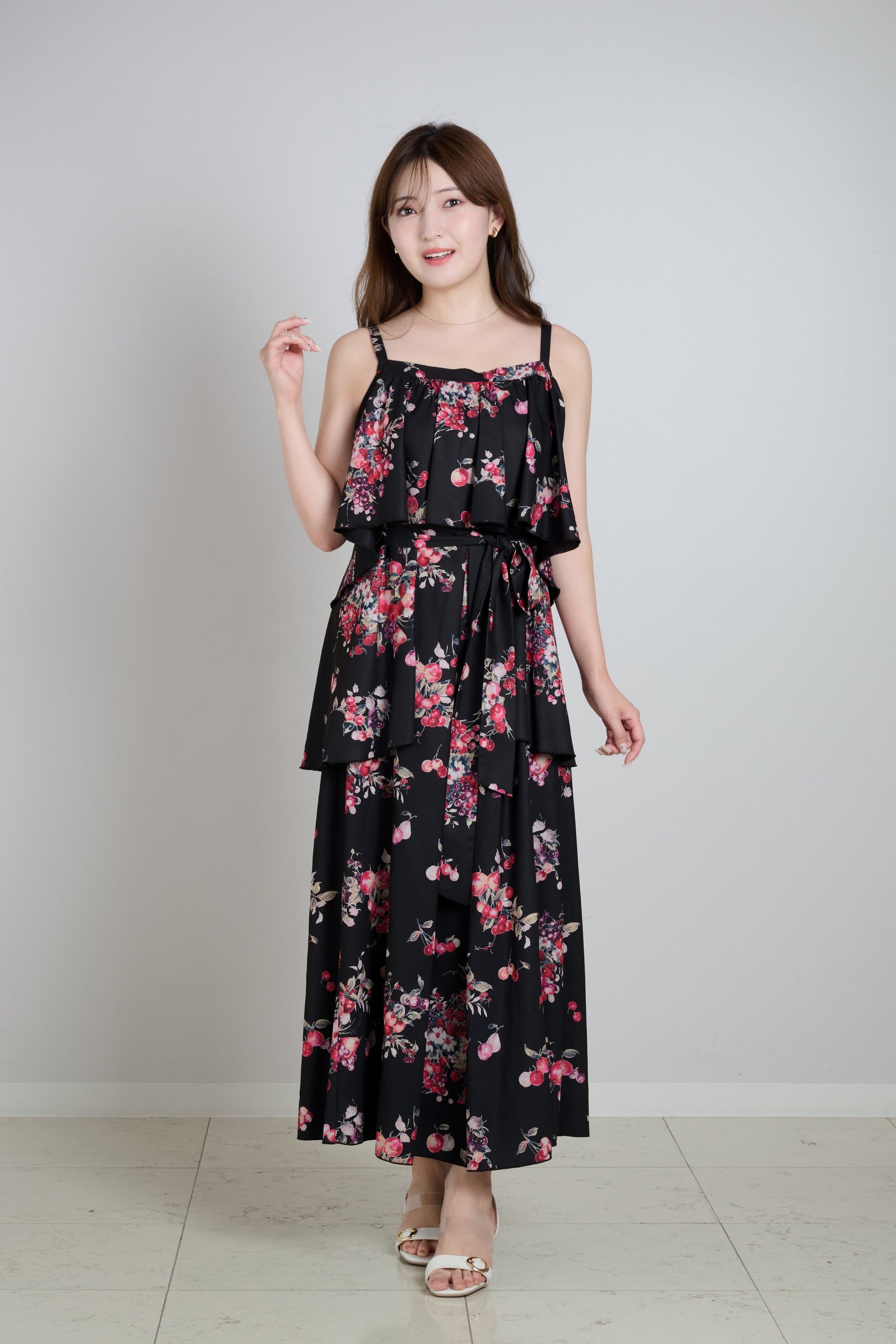 Berry Garden Tiered Dress