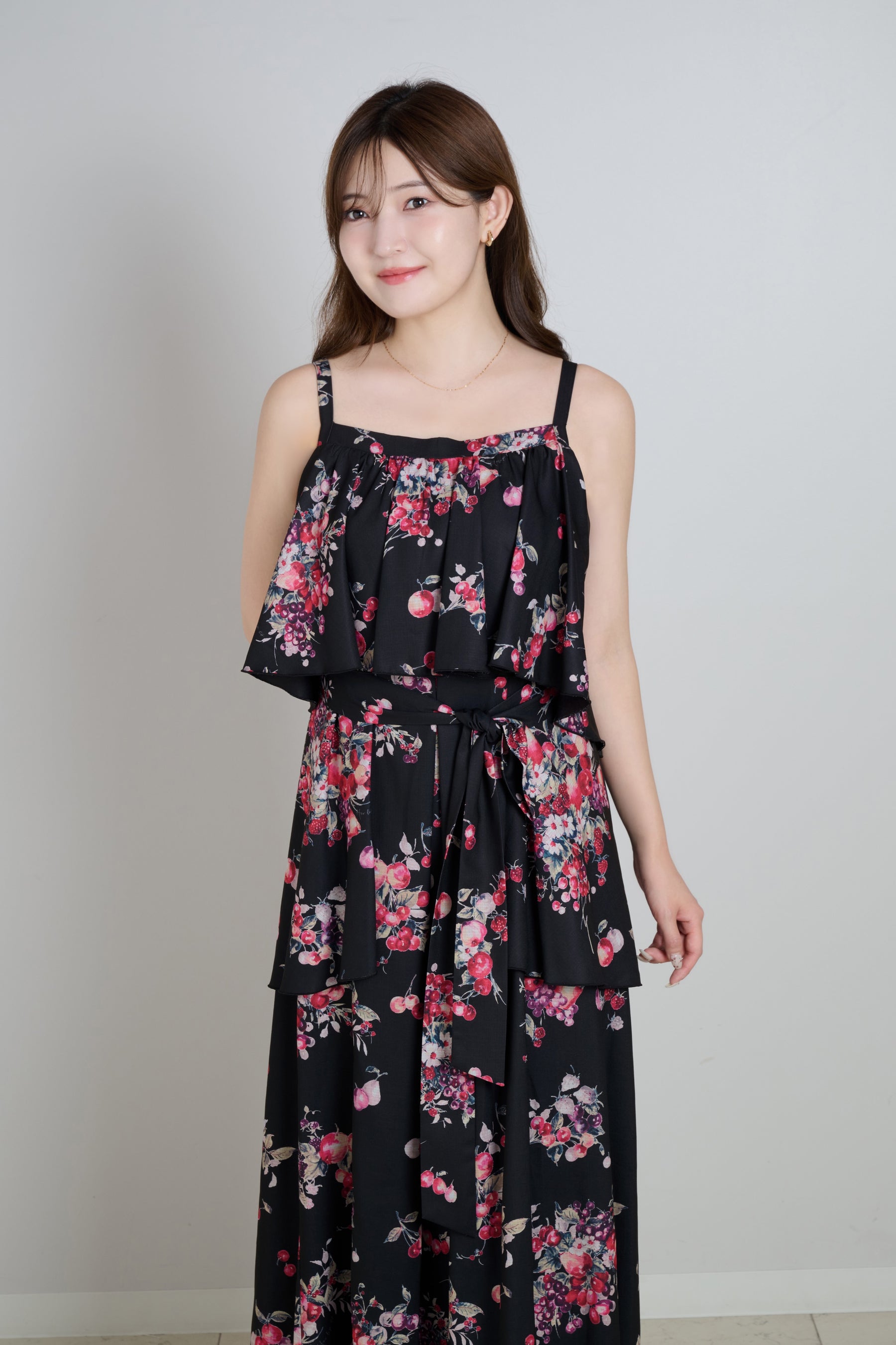 Berry Garden Tiered Dress