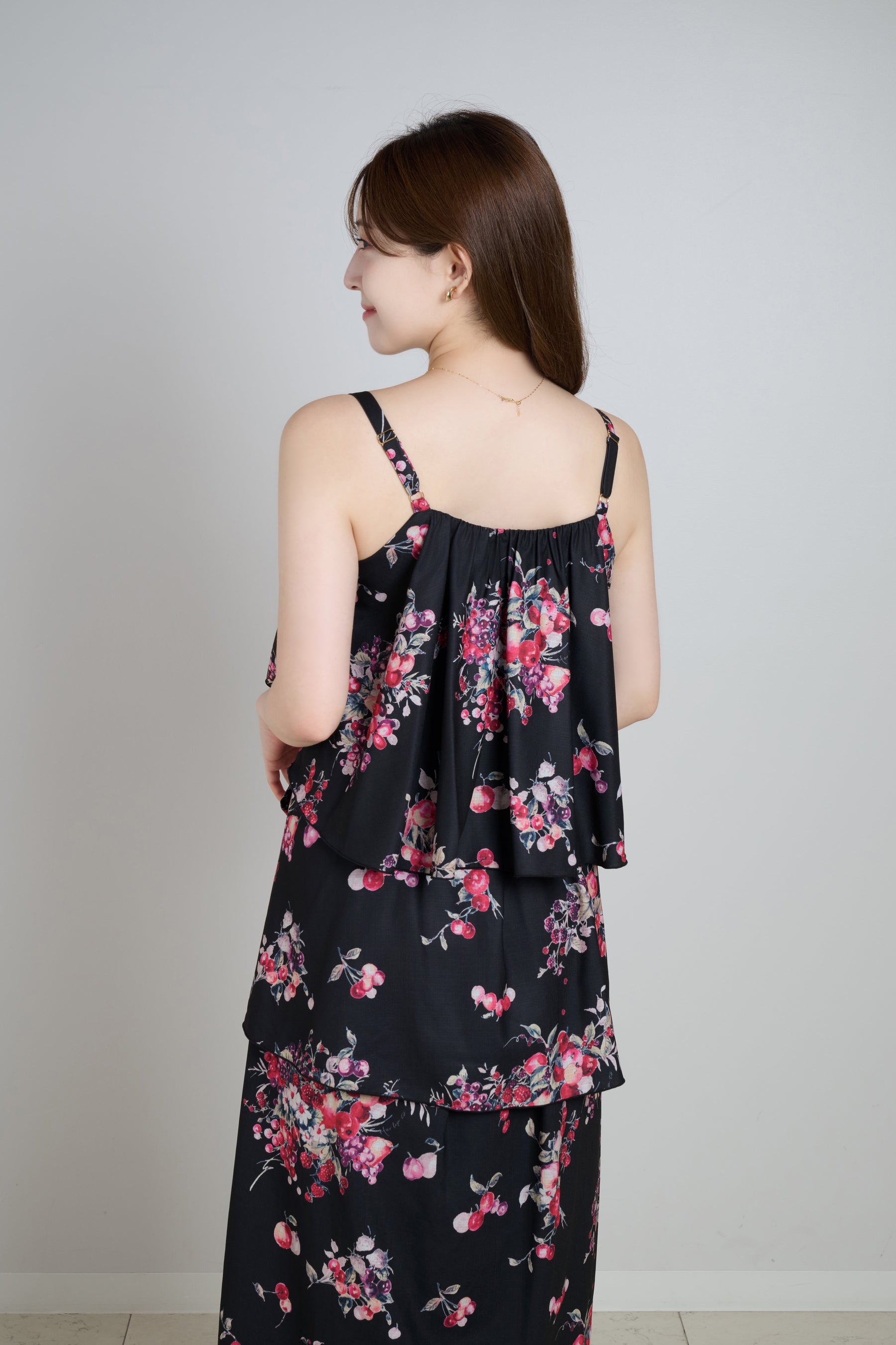 Berry Garden Tiered Dress