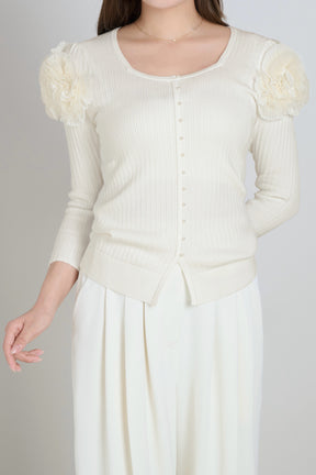 Vol.3 Petal -Cascade Pearl Button Top