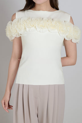 Vol.3 Petal-Cascade Knit Top
