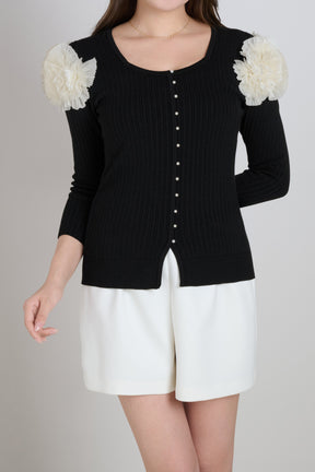 Vol.3 Petal -Cascade Pearl Button Top