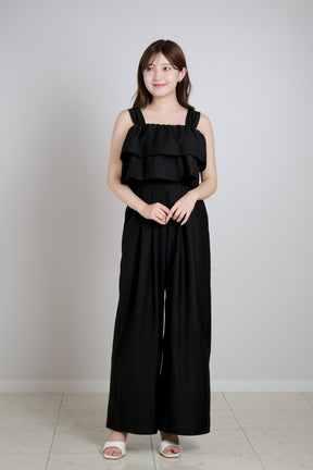 Double-Tiered Back-Ribbon Jumpsuit