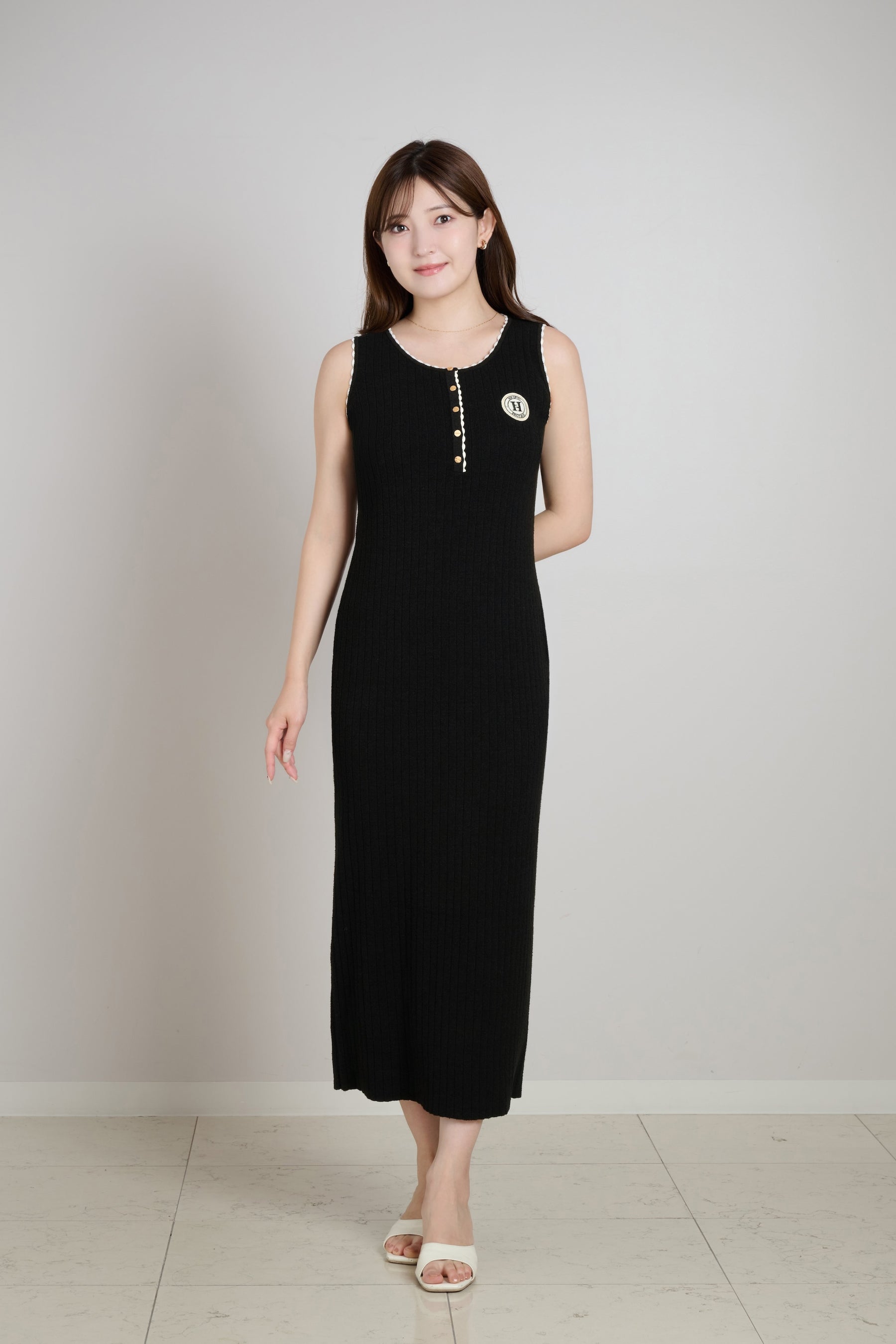 H Emblem Knit Dress