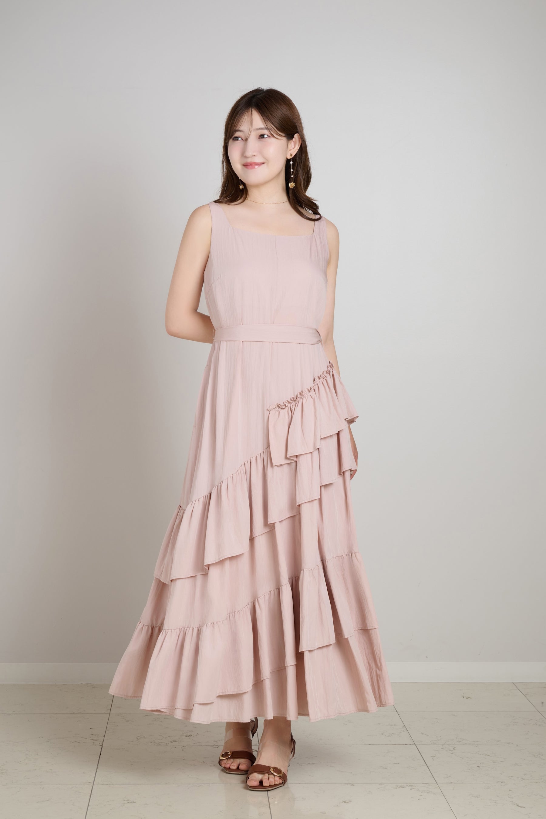Bellina Ruffled Long Dress