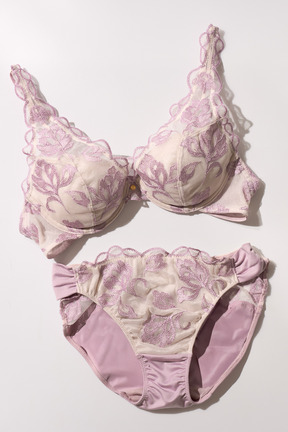【mauve】Magnolia Tulle Lace Bra Set