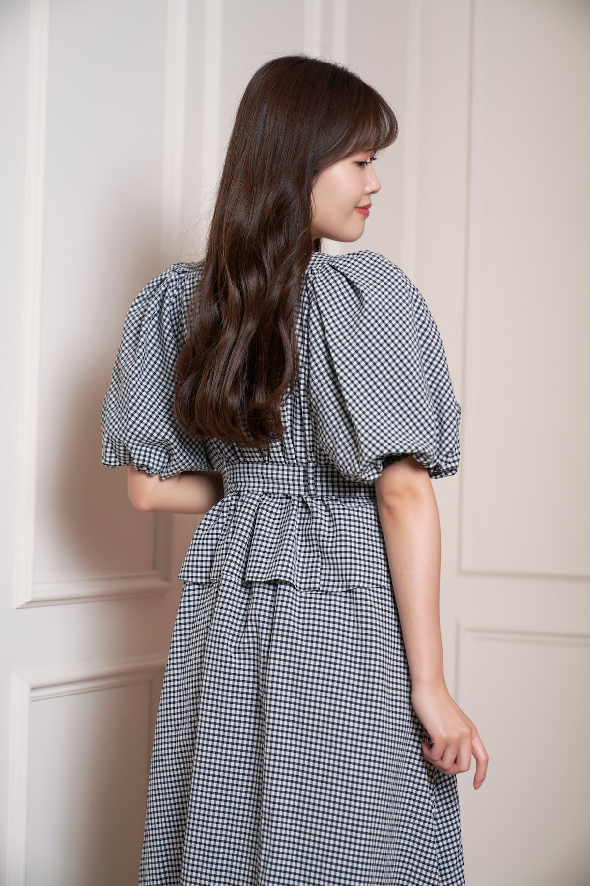 Portofino Belted Check Dress