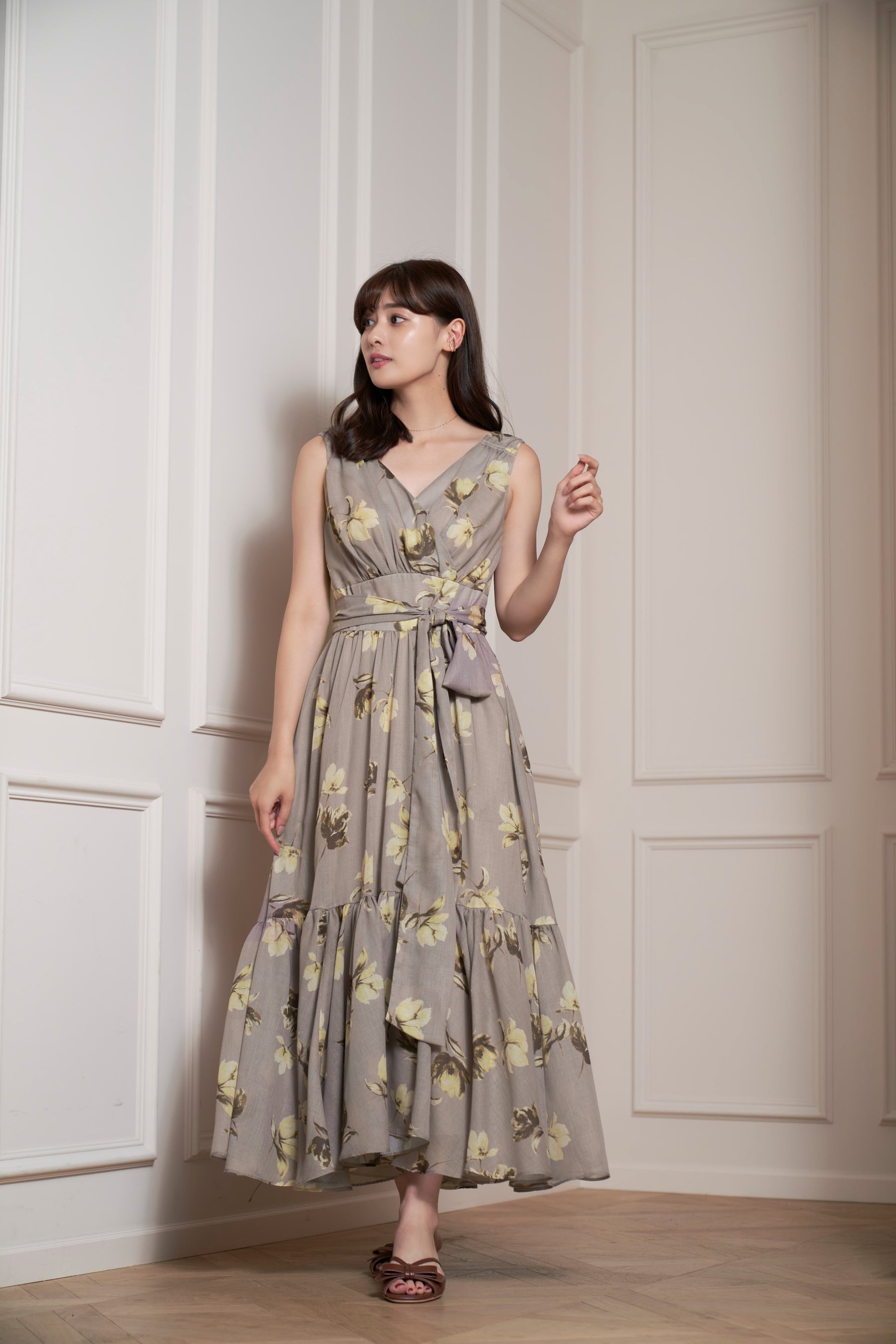 ワンピース Anemone Cache-Coeur Long Dress M 未使用タグ付‼️Anemone Cache-Coeur Long Dress