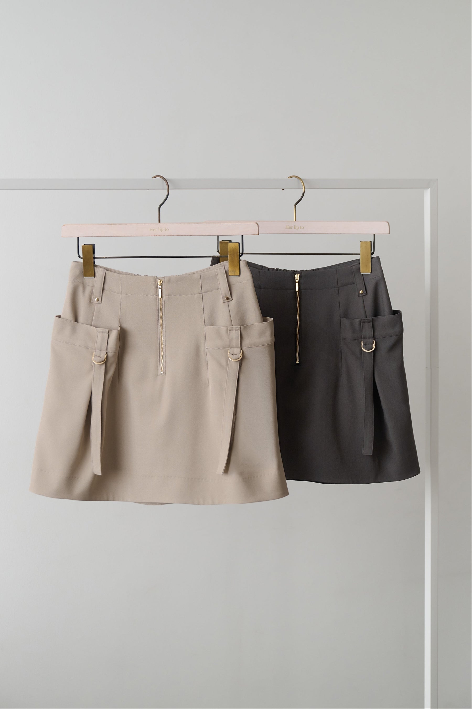 Front Zip Mini Skirt