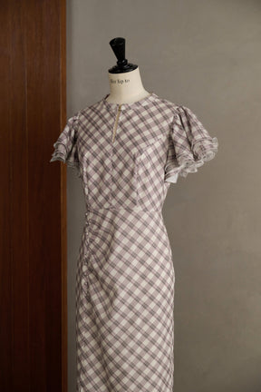 Elisa Check Dress