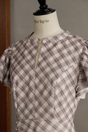 Elisa Check Dress