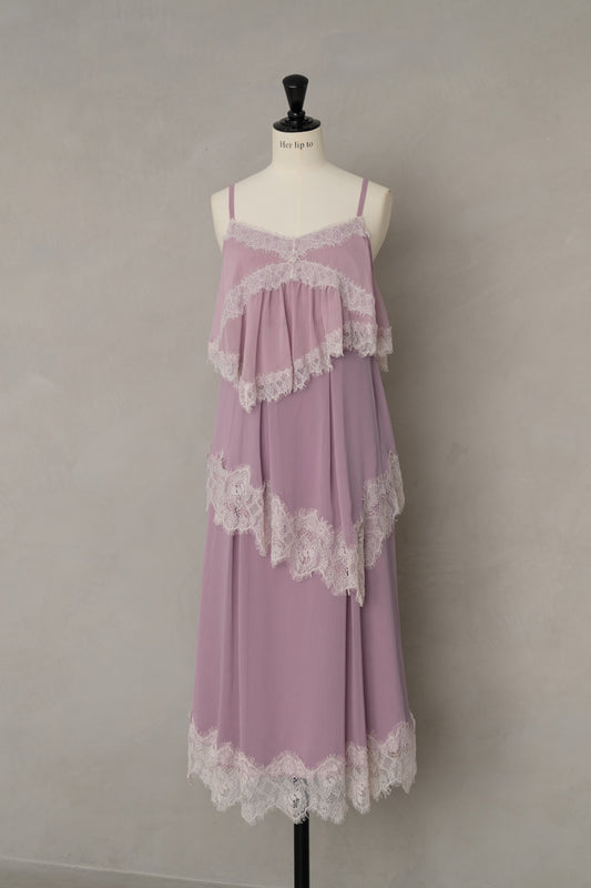 Isadora Lace Tiered Camisole Dress
