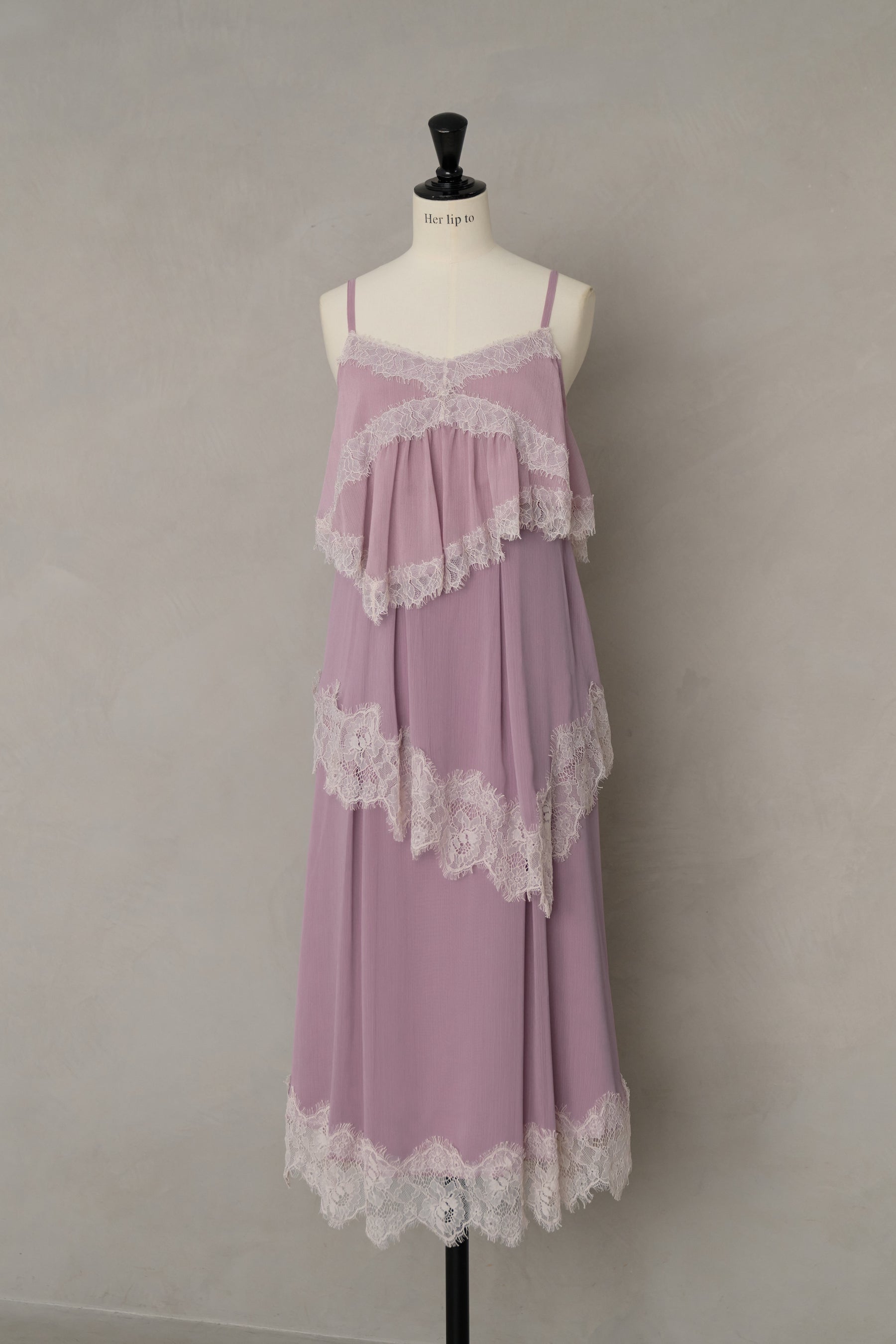 Isadora Lace Tiered Camisole Dress