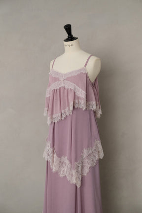 Isadora Lace Tiered Camisole Dress