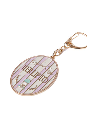 Ice Cream Round Key Charm