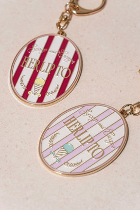 Ice Cream Round Key Charm