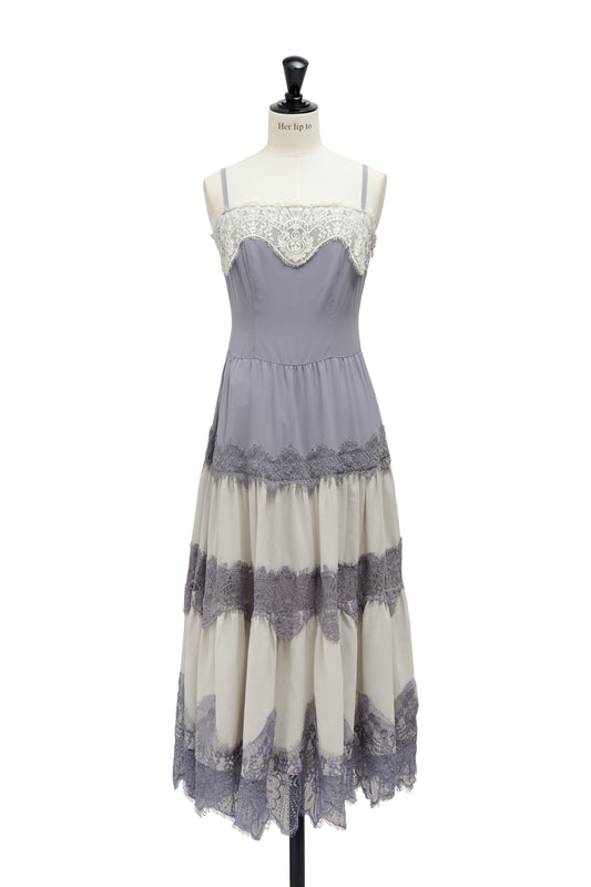 [New Color] Isa Tiered Lace Cami Dress