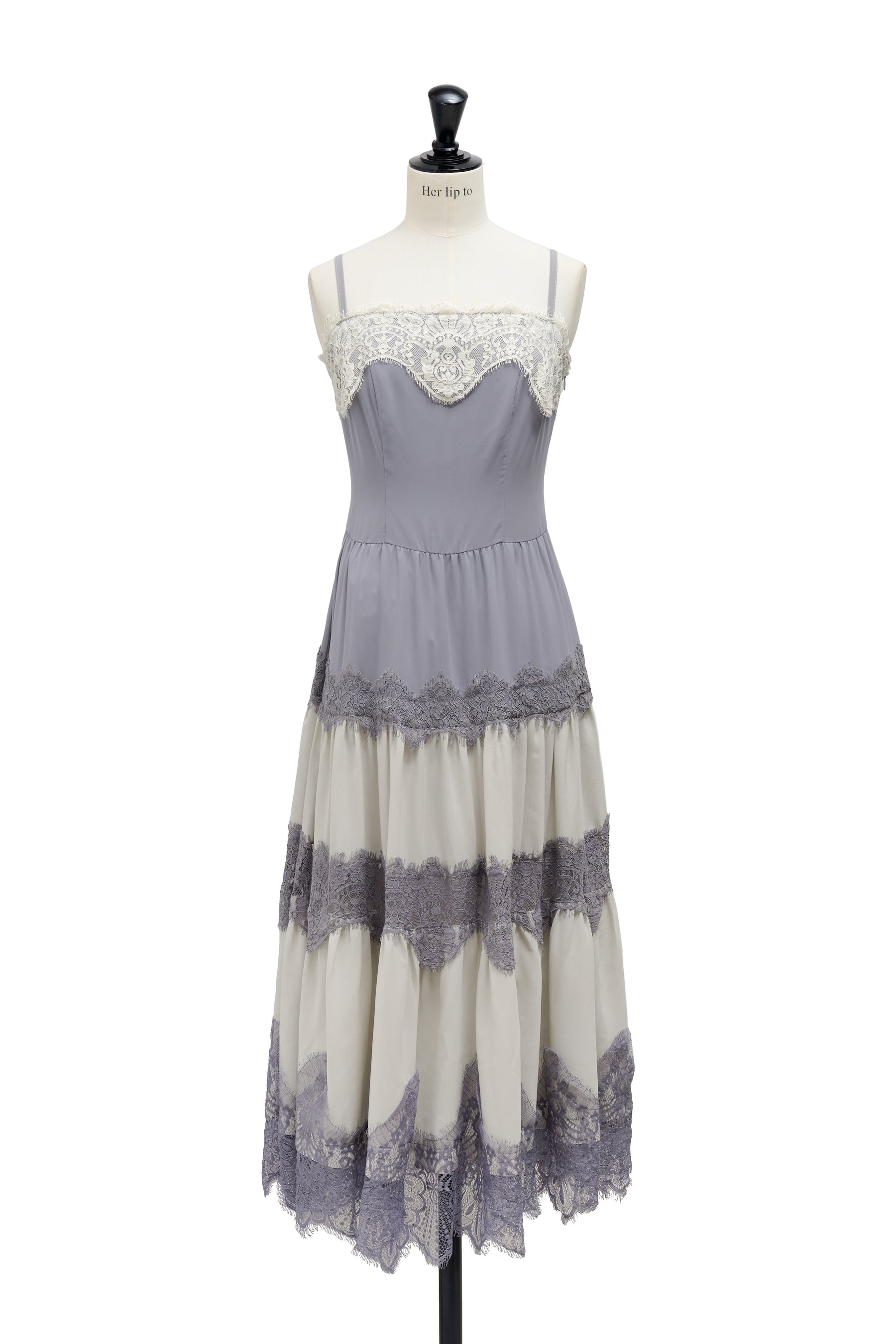 【新色】Isa Tiered Lace Cami Dress