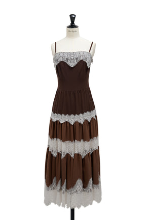 【新色】Isa Tiered Lace Cami Dress