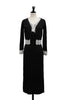 ［Essentia］Lace-Trimmed Knit Dress Set